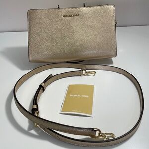 Micheal Kors Gold Clutch